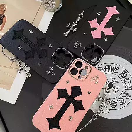 chrome hearts クロームハーツ スマホケース ケース iphone アイフォン 16 plus 16 15 15 plus 14 plus 14 13 レザー 高级 韓国 メンズ 高校生 耐衝撃 芸能人 大人 海外 人気 最新 個性的 