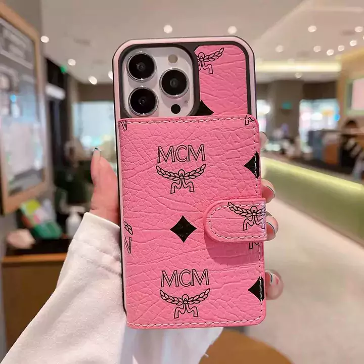 mcm エムシーエム ハイブランド スマホケース ケース iphone アイフォン 16 plus 15 15 plus 14 13 pro 革 新しい 通販 シンプル ビジネス 激安 高级 専門 店 本物 新作 カード 収納 